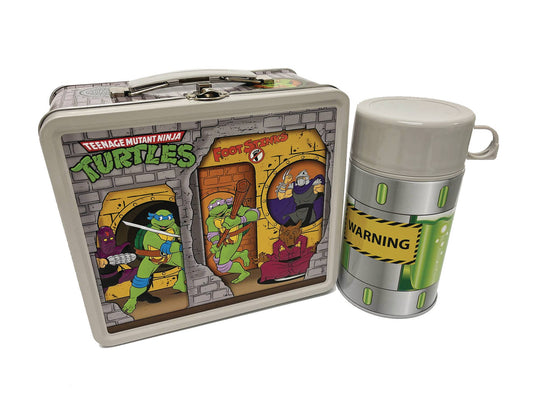TIN TITANS TMNT ANIMATED SEWER LAIR PX LUNCHBOX & BEV CONTAINER